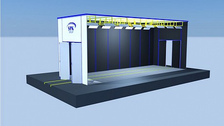 Дробеструйная камера проходного типа SPK-16.6.6